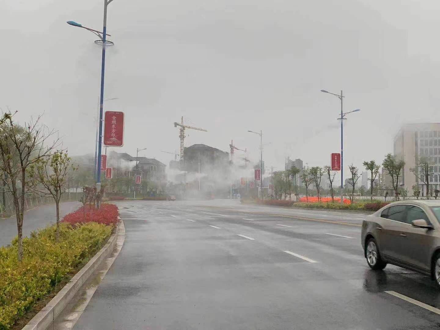 路燈桿噴霧降塵設備